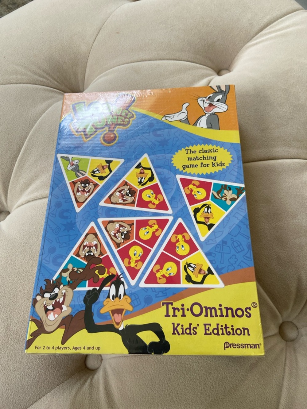 Tri-Ominos Kids' Edition Matching Game - Blue/Yellow New in box